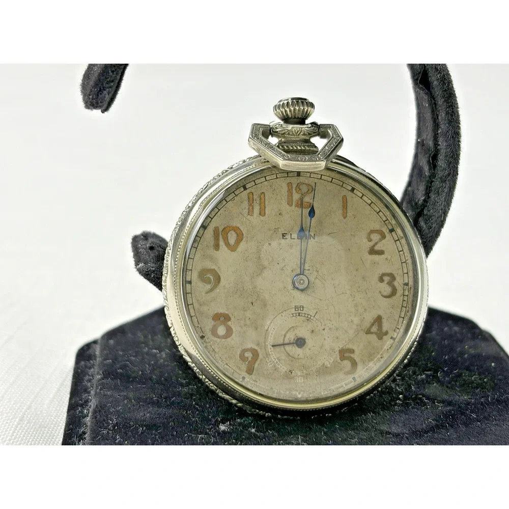 Vintage 1920’s Elgin B.W. Raymond Illinois USA Pocket Watch Grade 384
